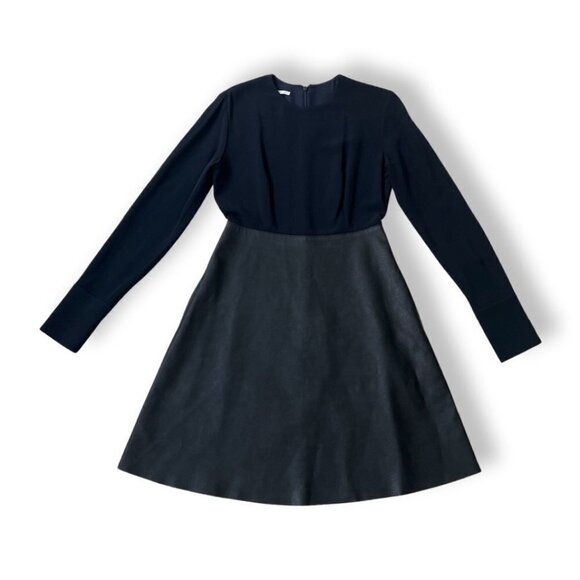 Stella McCartney skin free skin black faux leather dress size 38